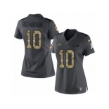 Women's Nike Seattle Seahawks #10 Paul Richardson Limited Black 2016 Salute to Service NFL Jersey