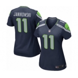 Women's Nike Seattle Seahawks #11 Sebastian Janikowski Game Navy Blue Team Color NFL Jersey