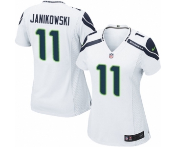 Women's Nike Seattle Seahawks #11 Sebastian Janikowski Game White NFL Jersey