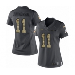 Women's Nike Seattle Seahawks #11 Sebastian Janikowski Limited Black 2016 Salute to Service NFL Jersey