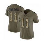 Women's Nike Seattle Seahawks #11 Sebastian Janikowski Limited Olive Camo 2017 Salute to Service NFL Jersey