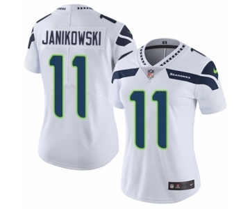 Women's Nike Seattle Seahawks #11 Sebastian Janikowski White Vapor Untouchable Limited Player NFL Jersey