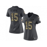 Women's Nike Seattle Seahawks #15 Jermaine Kearse Limited Black 2016 Salute to Service NFL Jersey