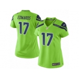 Women's Nike Seattle Seahawks #17 Braylon Edwards Limited Green Rush NFL Jersey