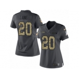 Women's Nike Seattle Seahawks #20 Jeremy Lane Limited Black 2016 Salute to Service NFL Jersey