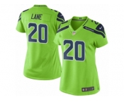 Women's Nike Seattle Seahawks #20 Jeremy Lane Limited Green Rush NFL Jersey