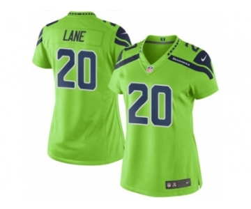 Women's Nike Seattle Seahawks #20 Jeremy Lane Limited Green Rush NFL Jersey