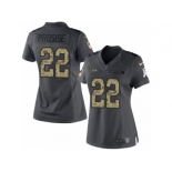 Women's Nike Seattle Seahawks #22 C. J. Prosise Limited Black 2016 Salute to Service NFL Jersey