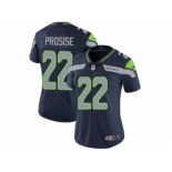 Women's Nike Seattle Seahawks #22 C. J. Prosise Vapor Untouchable Limited Steel Blue Team Color NFL Jersey