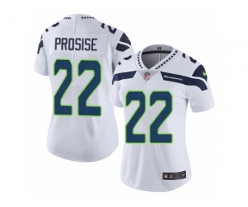 Women's Nike Seattle Seahawks #22 C. J. Prosise Vapor Untouchable Limited White NFL Jersey