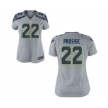 Women's Nike Seattle Seahawks #22 C.J. Prosise Grey Alternate NFL Jersey