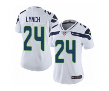 Women's Nike Seattle Seahawks #24 Marshawn Lynch Vapor Untouchable Limited White NFL Jersey