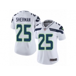 Women's Nike Seattle Seahawks #25 Richard Sherman Vapor Untouchable Limited White NFL Jersey