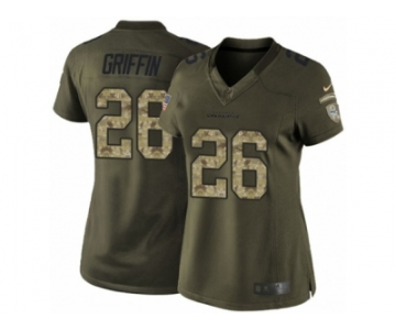 Women's Nike Seattle Seahawks #26 Shaquill Griffin Limited Green Salute to Service NFL Jersey