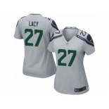 Women's Nike Seattle Seahawks #27 Eddie Lacy Limited Grey Alternate NFL Jersey