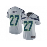 Women's Nike Seattle Seahawks #27 Eddie Lacy Vapor Untouchable Limited Grey Alternate NFL Jersey