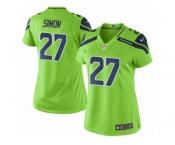 Women's Nike Seattle Seahawks #27 Tharold Simon Limited Green Rush NFL Jersey