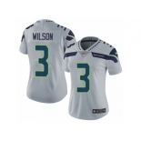 Women's Nike Seattle Seahawks #3 Russell Wilson Vapor Untouchable Limited Grey Alternate NFL Jersey