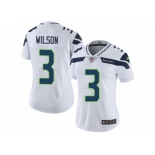 Women's Nike Seattle Seahawks #3 Russell Wilson Vapor Untouchable Limited White NFL Jersey