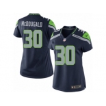 Women's Nike Seattle Seahawks #30 Bradley McDougald Limited Steel Blue Team Color NFL Jersey