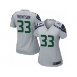 Women's Nike Seattle Seahawks #33 Tedric Thompson Limited Grey Alternate NFL Jersey