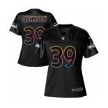 Women's Nike Seattle Seahawks #39 Dontae Johnson Game Black Fashion NFL Jersey