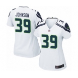 Women's Nike Seattle Seahawks #39 Dontae Johnson Game White NFL Jersey