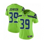 Women's Nike Seattle Seahawks #39 Dontae Johnson Limited Green Rush Vapor Untouchable NFL Jersey