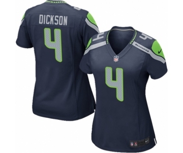 Women's Nike Seattle Seahawks #4 Michael Dickson Game Navy Blue Team Color NFL Jersey