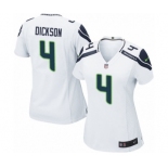 Women's Nike Seattle Seahawks #4 Michael Dickson Game White NFL Jersey