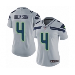 Women's Nike Seattle Seahawks #4 Michael Dickson Grey Alternate Vapor Untouchable Elite Player NFL Jersey