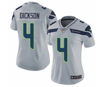 Women's Nike Seattle Seahawks #4 Michael Dickson Grey Alternate Vapor Untouchable Elite Player NFL Jersey