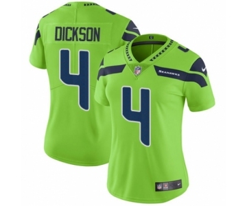 Women's Nike Seattle Seahawks #4 Michael Dickson Limited Green Rush Vapor Untouchable NFL Jersey