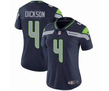 Women's Nike Seattle Seahawks #4 Michael Dickson Navy Blue Team Color Vapor Untouchable Elite Player NFL Jersey