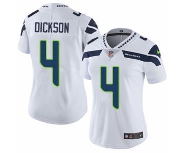 Women's Nike Seattle Seahawks #4 Michael Dickson White Vapor Untouchable Elite Player NFL Jersey