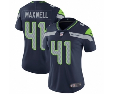 Women's Nike Seattle Seahawks #41 Byron Maxwell Navy Blue Team Color Vapor Untouchable Limited Player NFL Jersey
