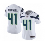 Women's Nike Seattle Seahawks #41 Byron Maxwell White Vapor Untouchable Elite Player NFL Jersey