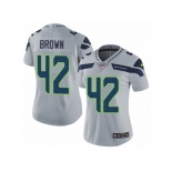 Women's Nike Seattle Seahawks #42 Arthur Brown Vapor Untouchable Limited Grey Alternate NFL Jersey