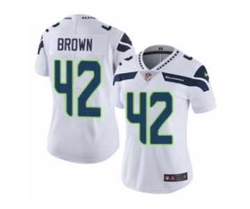 Women's Nike Seattle Seahawks #42 Arthur Brown Vapor Untouchable Limited White NFL Jersey