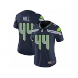 Women's Nike Seattle Seahawks #44 Delano Hill Vapor Untouchable Limited Steel Blue Team Color NFL Jersey