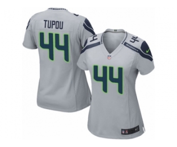 Women's Nike Seattle Seahawks #44 Tani Tupou Limited Grey Alternate NFL Jersey