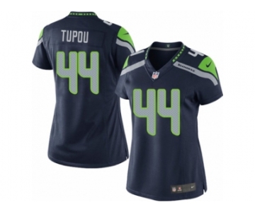 Women's Nike Seattle Seahawks #44 Tani Tupou Limited Steel Blue Team Color NFL Jersey