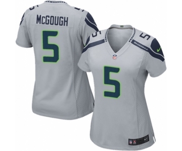 Women's Nike Seattle Seahawks #5 Alex McGough Game Grey Alternate NFL Jersey