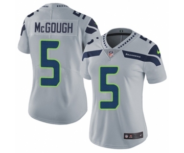 Women's Nike Seattle Seahawks #5 Alex McGough Grey Alternate Vapor Untouchable Elite Player NFL Jersey