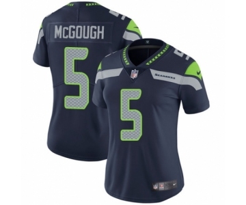 Women's Nike Seattle Seahawks #5 Alex McGough Navy Blue Team Color Vapor Untouchable Elite Player NFL Jersey