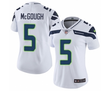 Women's Nike Seattle Seahawks #5 Alex McGough White Vapor Untouchable Limited Player NFL Jersey