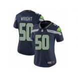 Women's Nike Seattle Seahawks #50 K.J. Wright Vapor Untouchable Limited Steel Blue Team Color NFL Jersey