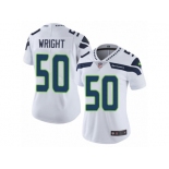 Women's Nike Seattle Seahawks #50 K.J. Wright Vapor Untouchable Limited White NFL Jersey