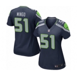 Women's Nike Seattle Seahawks #51 Barkevious Mingo Game Navy Blue Team Color NFL Jersey