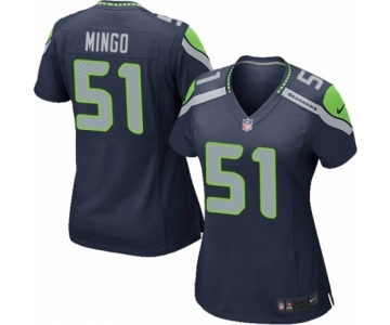 Women's Nike Seattle Seahawks #51 Barkevious Mingo Game Navy Blue Team Color NFL Jersey